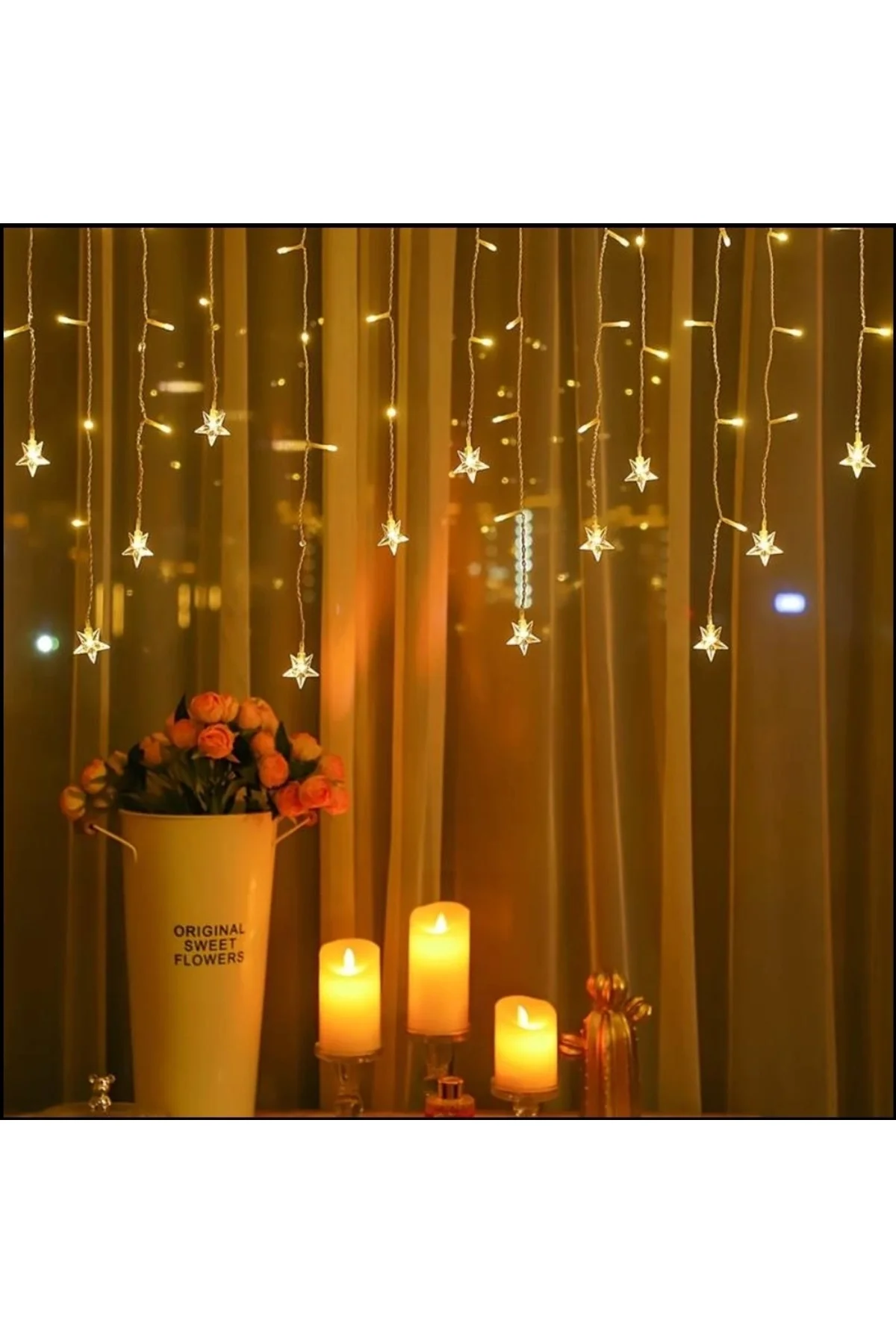 Yıldız 4M 96 Led 19 Saçak 40-50-60Cm Gün Işığı Yıldız Boyutu:7Cm Yıldız 4M 96 Led 19 Saçak 40-50-60Cm Gün Işığı Yıldız Boyutu:7Cm