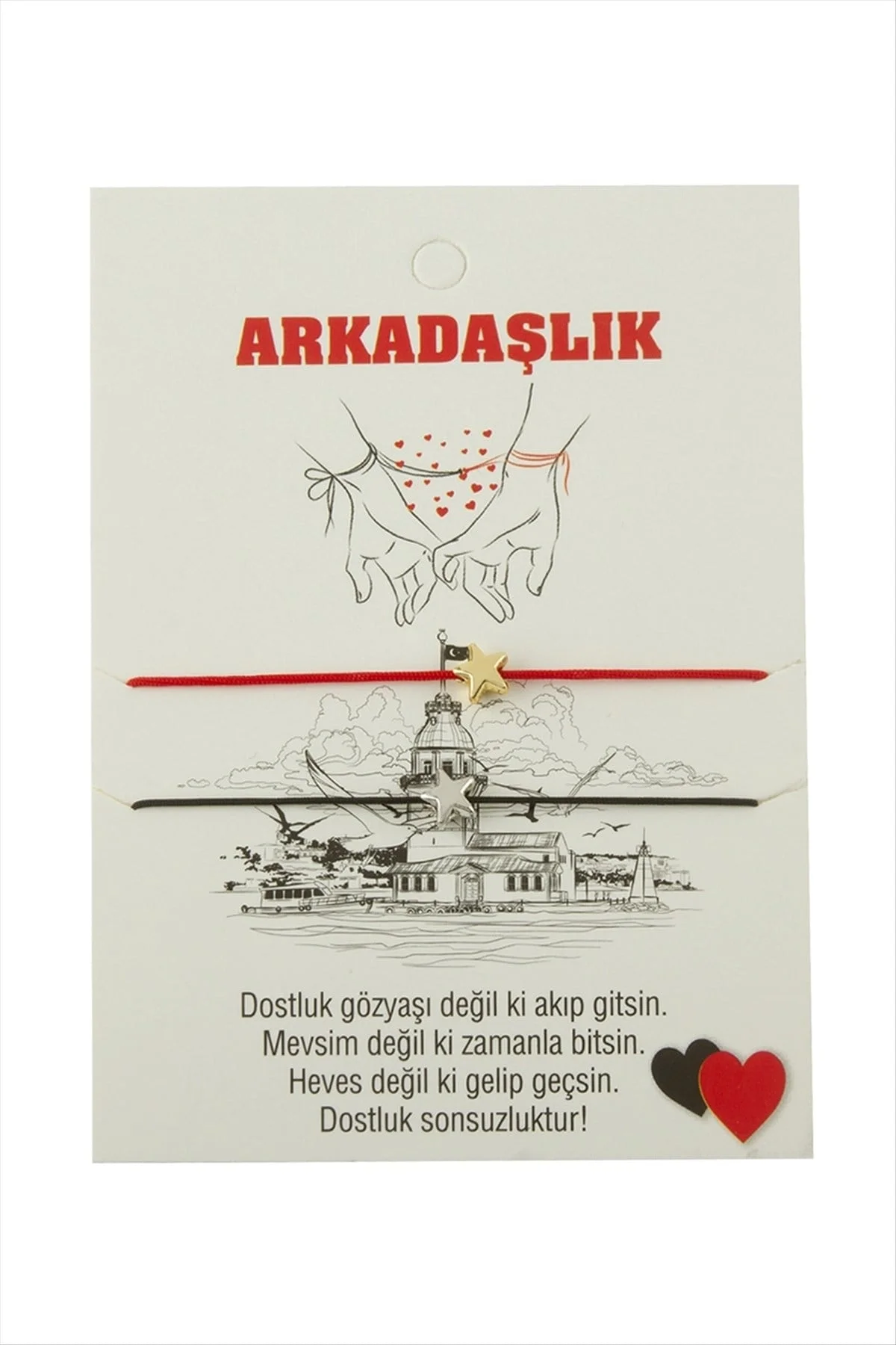 Yıldız Arkadaşlık İp Bileklik 2 Adet Yıldız Arkadaşlık İp Bileklik 2 Adet
