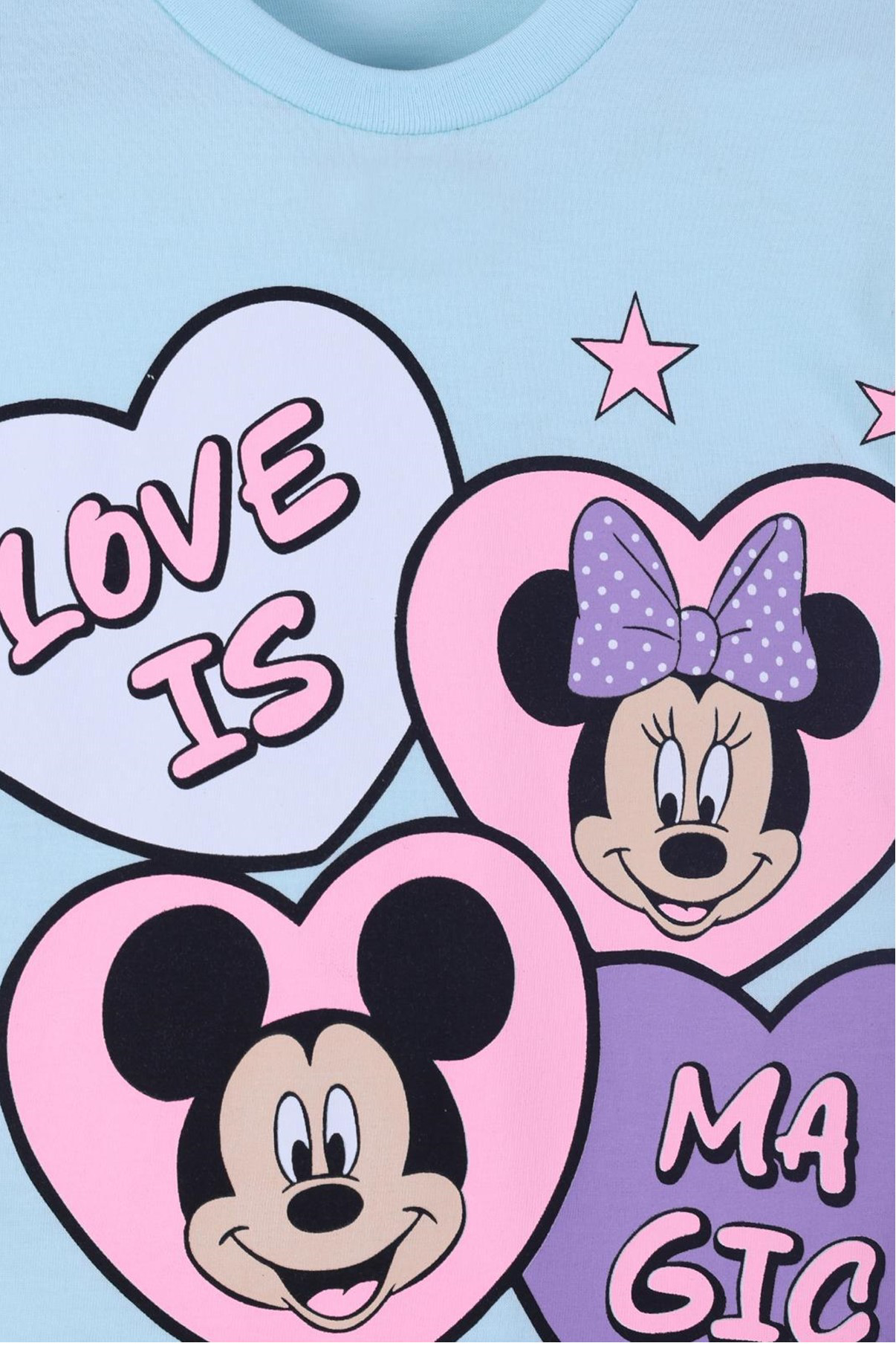 Yıldız Baskılı Kız Çocuk T-Shirt Şort Takım 3/6 yaş