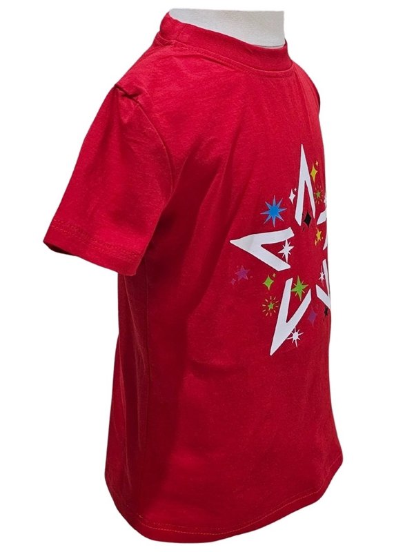 Kostüm Sarayı Yıldız Desenli Kırmızı Tişört Kostüm Sarayı Yıldız Desenli Kırmızı Tişört