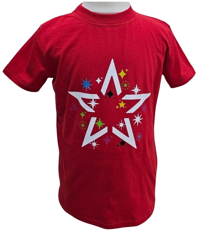 Kostüm Sarayı Yıldız Desenli Kırmızı Tişört Kostüm Sarayı Yıldız Desenli Kırmızı Tişört