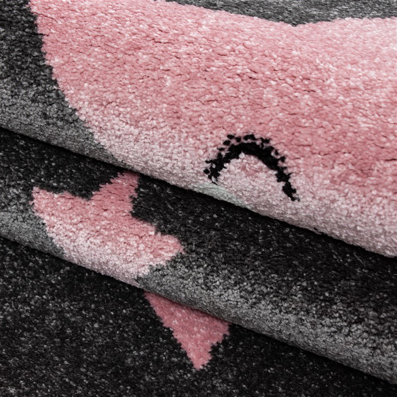 Yıldız Desenli Pembe Çocuk Odası Halısı Antialerjik Leke Tutmaz Yıldız Desenli Pembe Çocuk Odası Halısı Antialerjik Leke Tutmaz