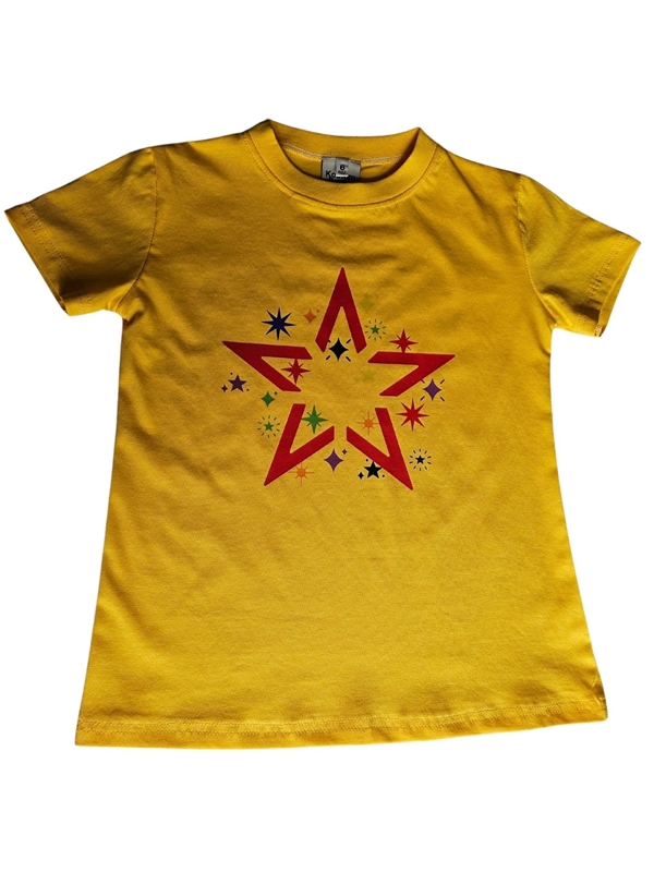 Kostüm Sarayı Yıldız Desenli Sarı Tişört