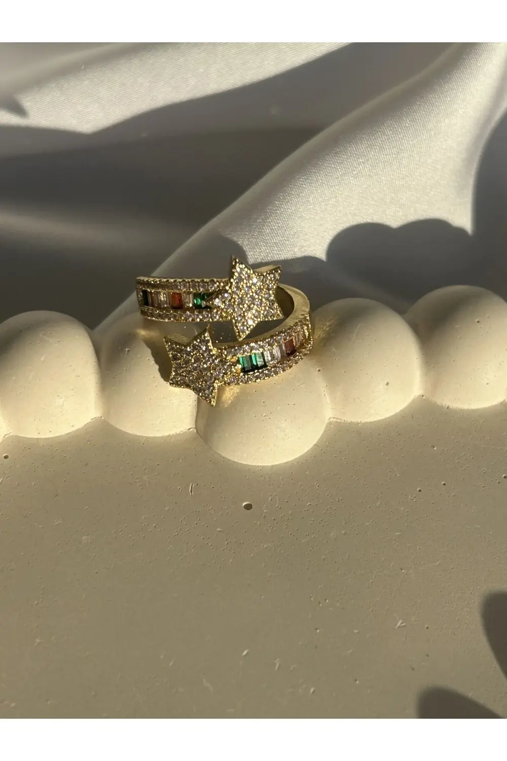 Atelier Emine Yıldız Detay Gökkuşağı Yüzük