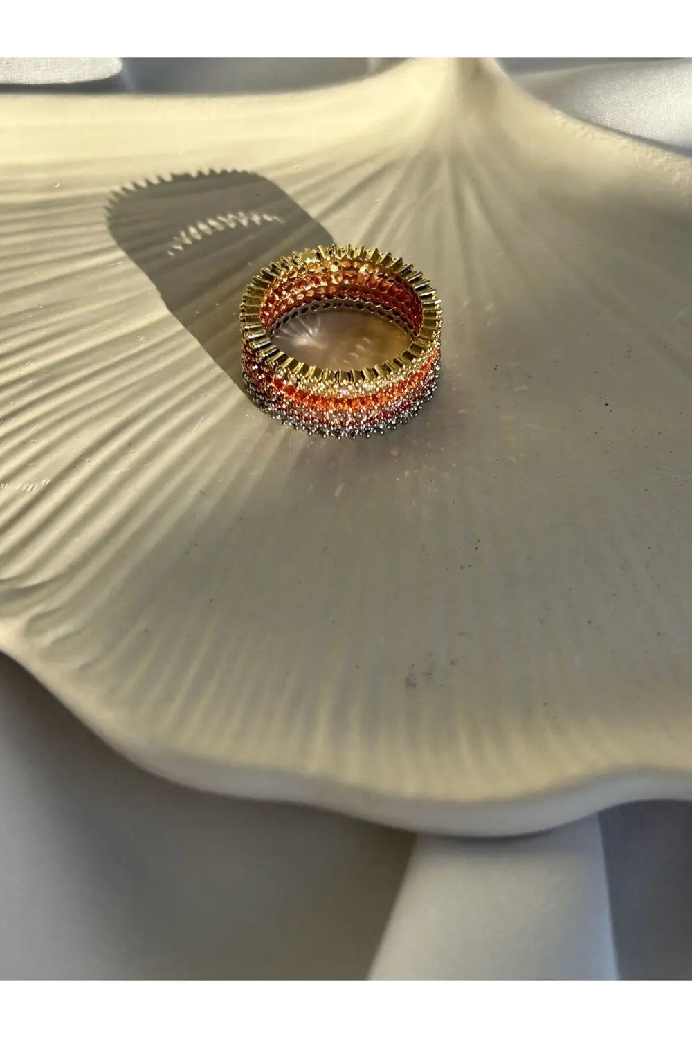 Atelier Emine Yıldız Detaylı Çoklu Yüzük