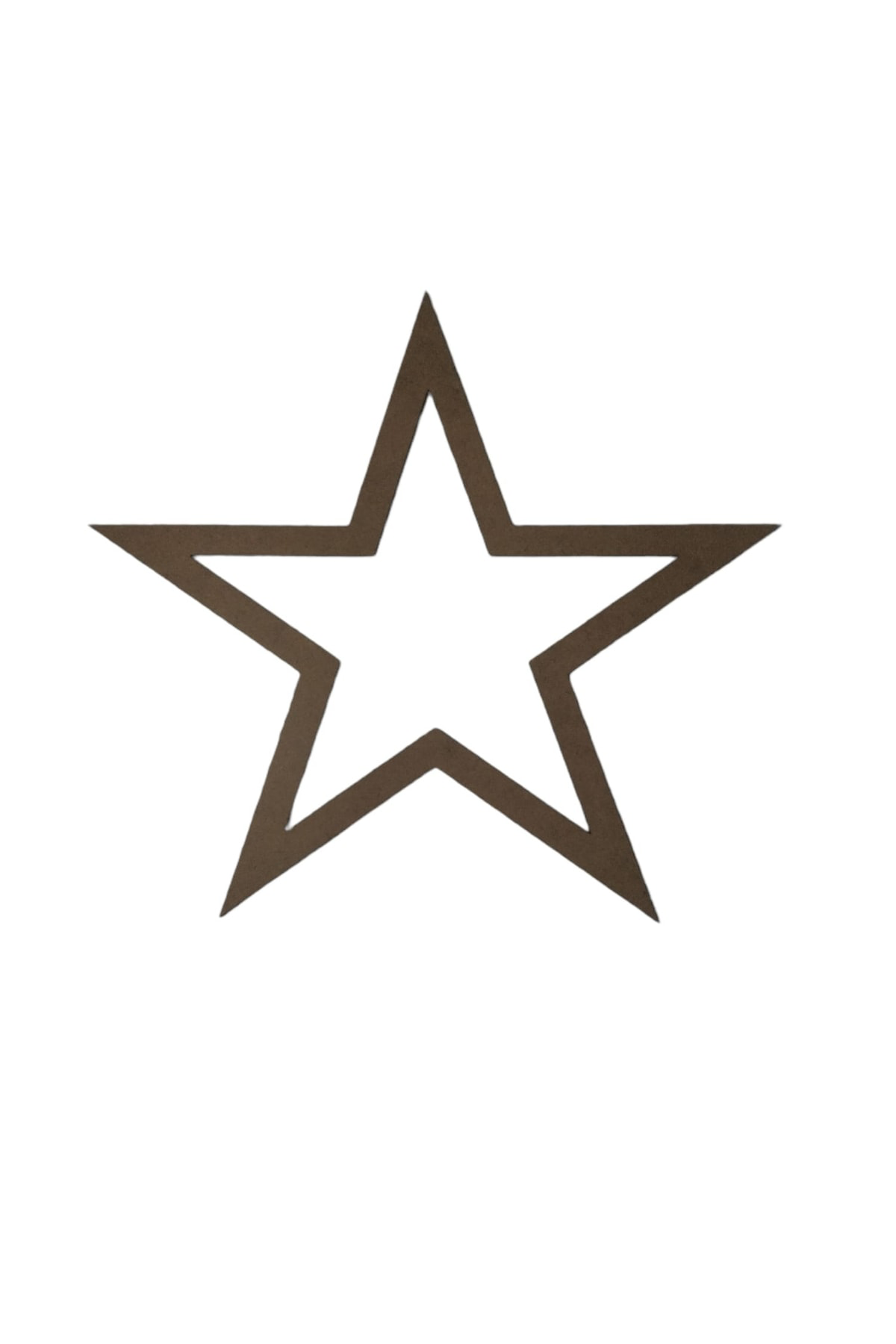 Leylaser Yıldız Figürlü 3 Mm Ham Mdf İsimsiz Kasnak 30 Cm