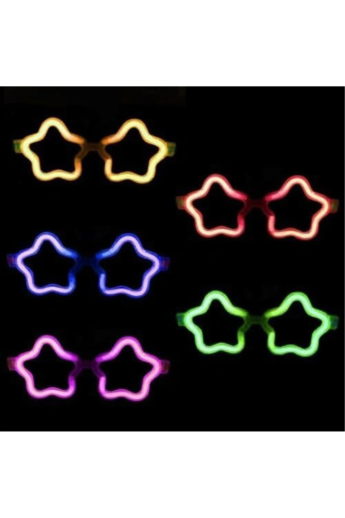 Yıldız Glow Partisi Gözlüğü 12 Adet