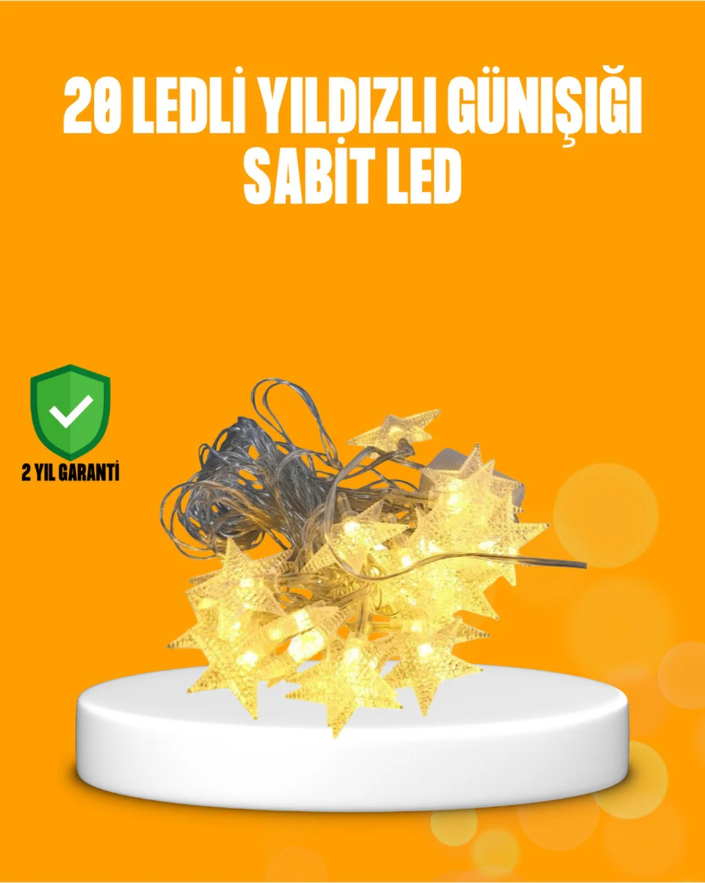 Yıldız Led Işık 5 Metre Dekoratif Aydınlatma Günışığı Diğer