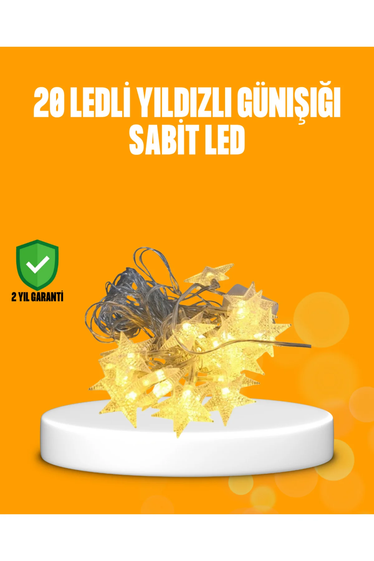 Yıldız Led Işık 5 Metre Dekoratif Aydınlatma Günışığı