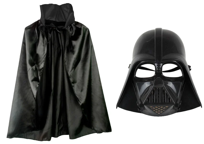 Yıldız Savaşları Darth Vader Maskesi ve Pelerin Seti - Çocuk Kostüm Aksesuarı