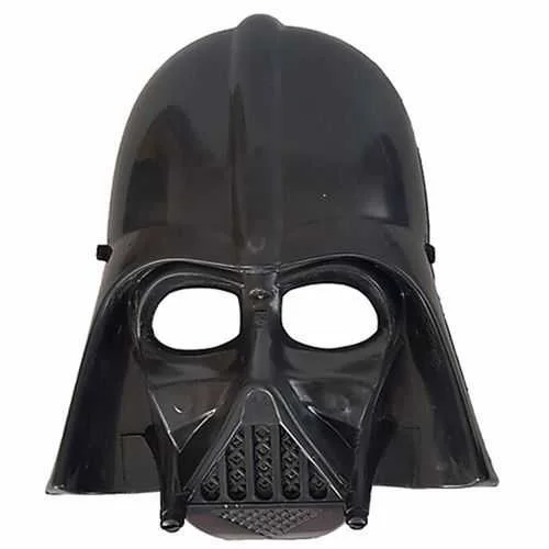 Yıldız Savaşları Darth Vader Maskesi - Siyah PVC Çocuk & Yetişkin Boyutu