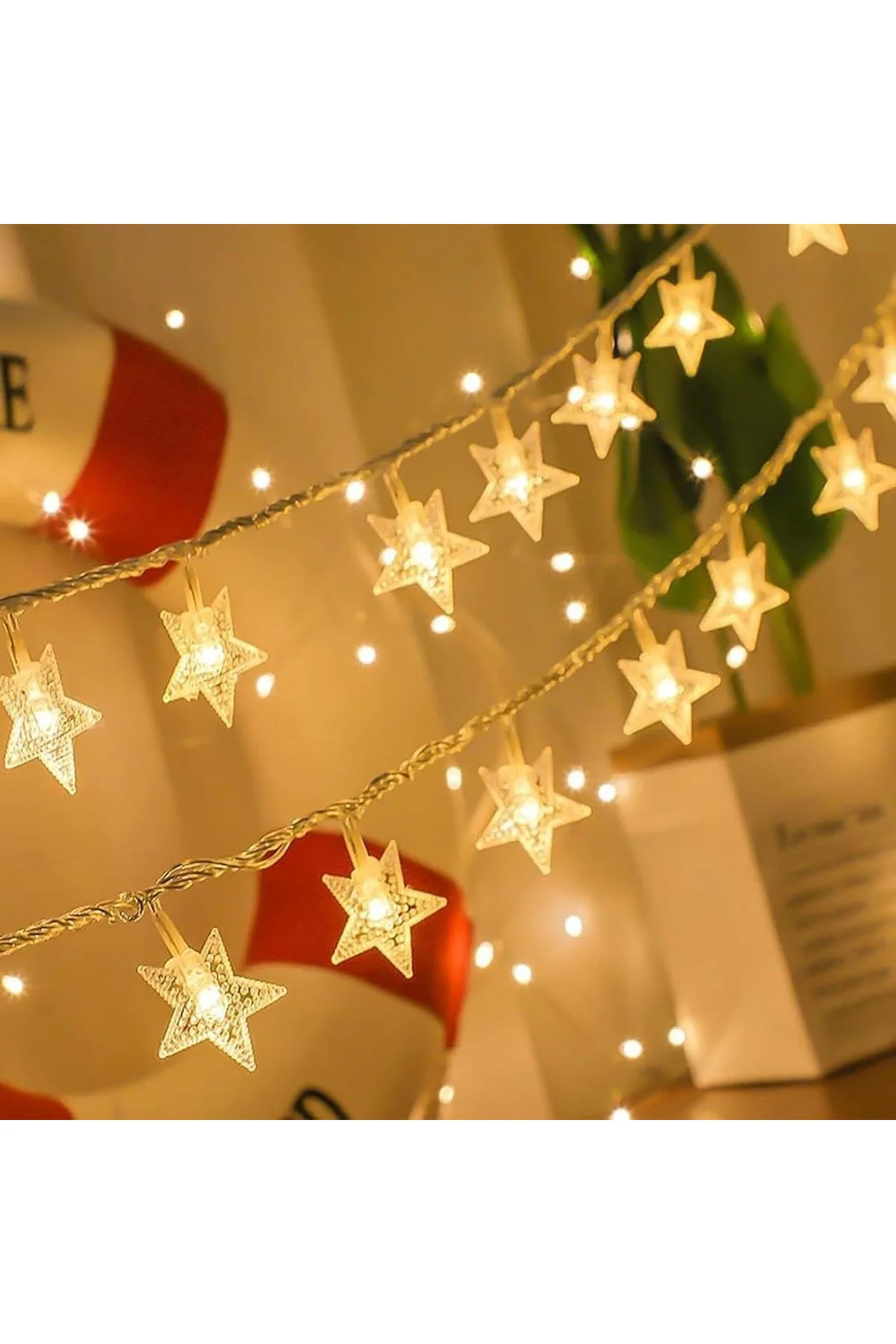 Yıldız Şekilli 3.5 Metre USB LED Işık – 20 Adet LED’li Dekoratif 