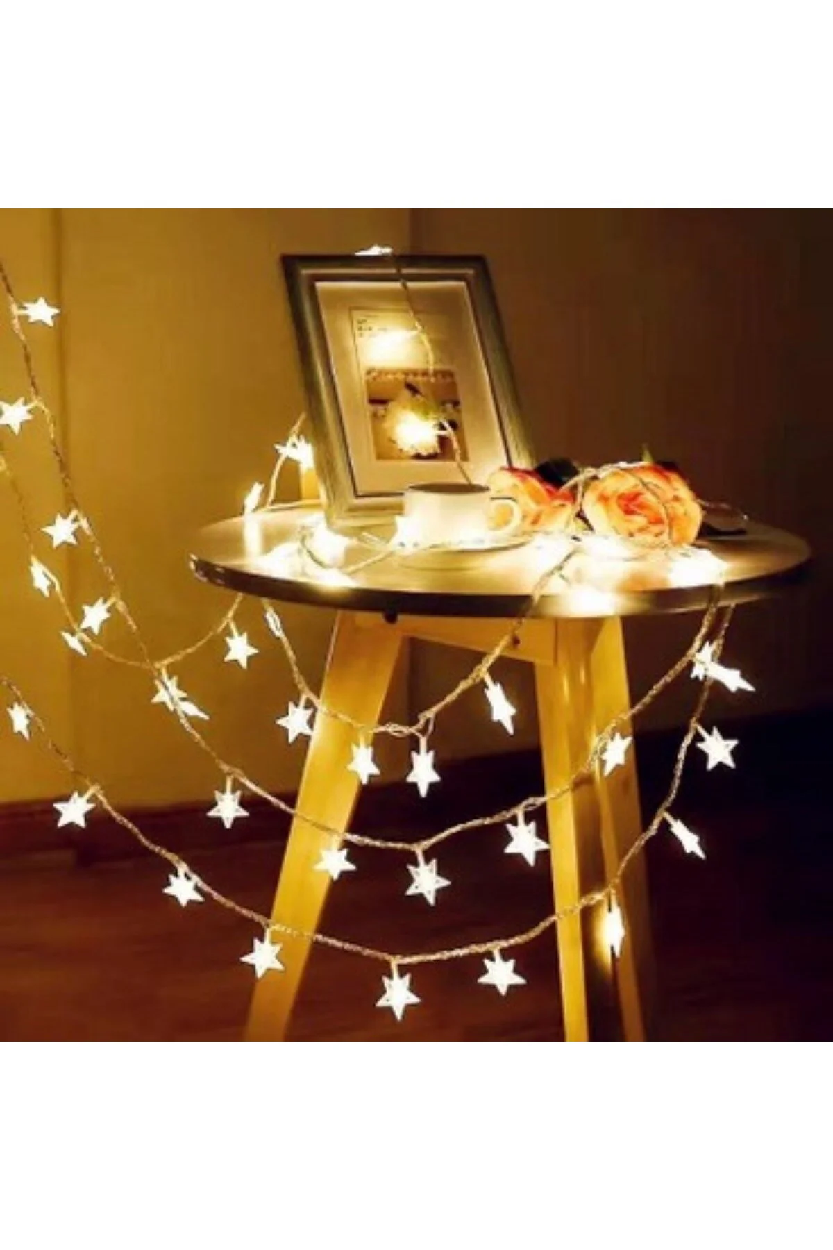 Yıldız Şekilli 3.5 Metre USB LED Işık – 20 Adet LED’li Dekoratif 