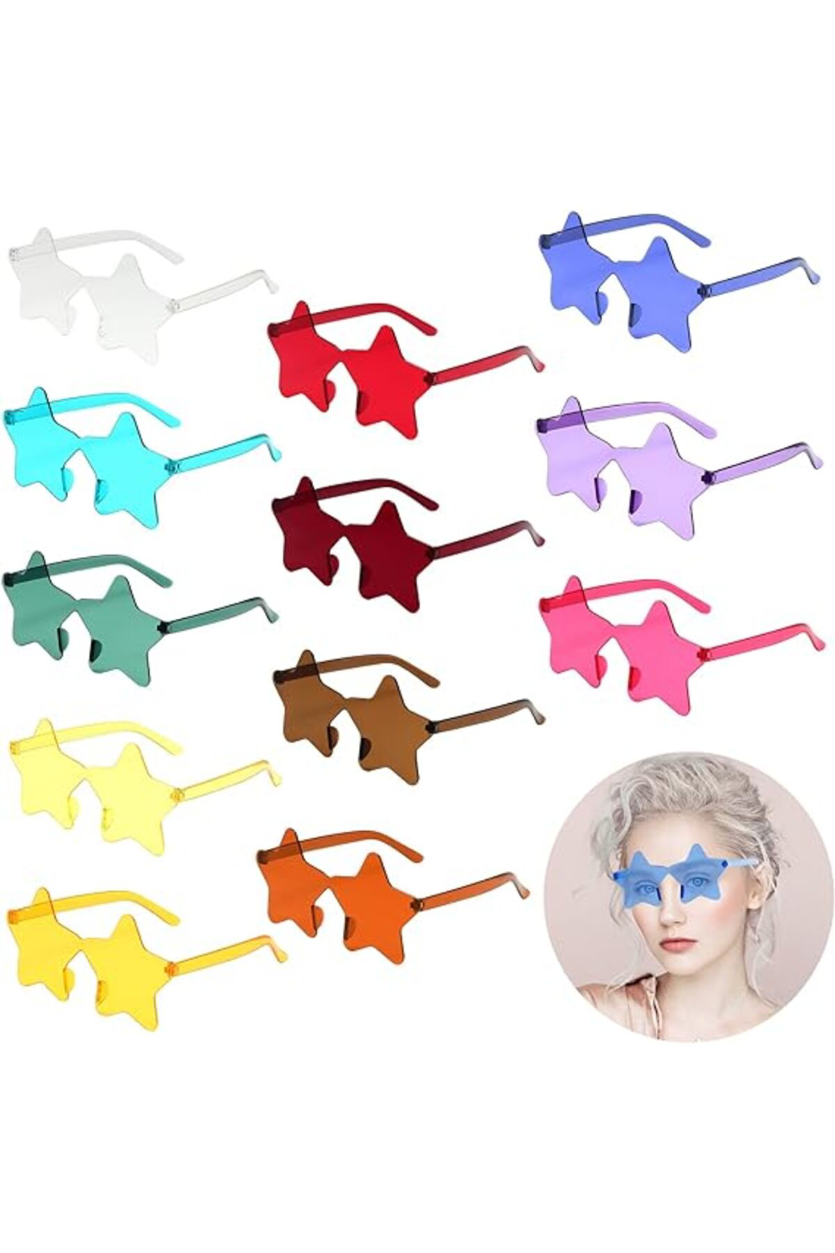 Ok Aksesuar Yildiz Şekilli Çerçevesiz Parti Gözlüğü 6 Renk 6 Adet Go506089gos Ok Aksesuar Yildiz Şekilli Çerçevesiz Parti Gözlüğü 6 Renk 6 Adet Go506089gos