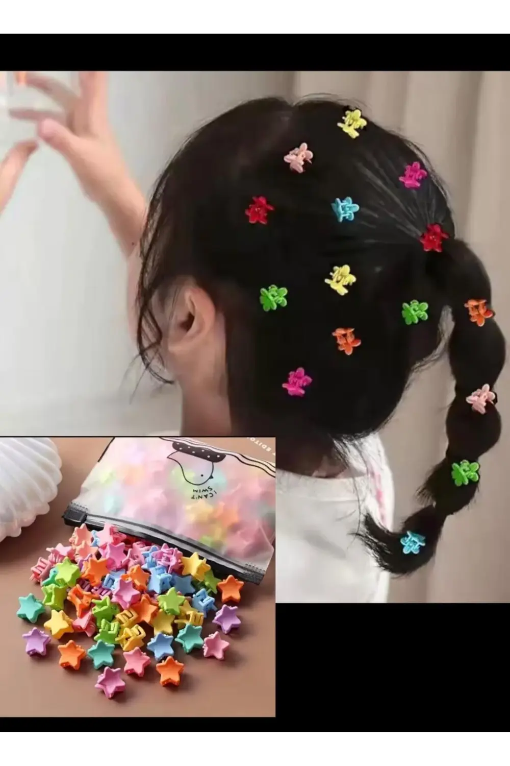 YILDIZ ŞEKLİNDE 20 ADET ÇOCUK VE BEBEKLER İÇİN KÜÇÜK MANDAL TOKA