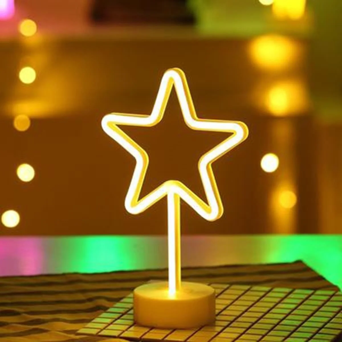 Yıldız Tasarımlı Neon Led Masa Ve Gece Lambası Dekoratif Işık Bx40 Fiyatı, Yorumları ve Özellikleri