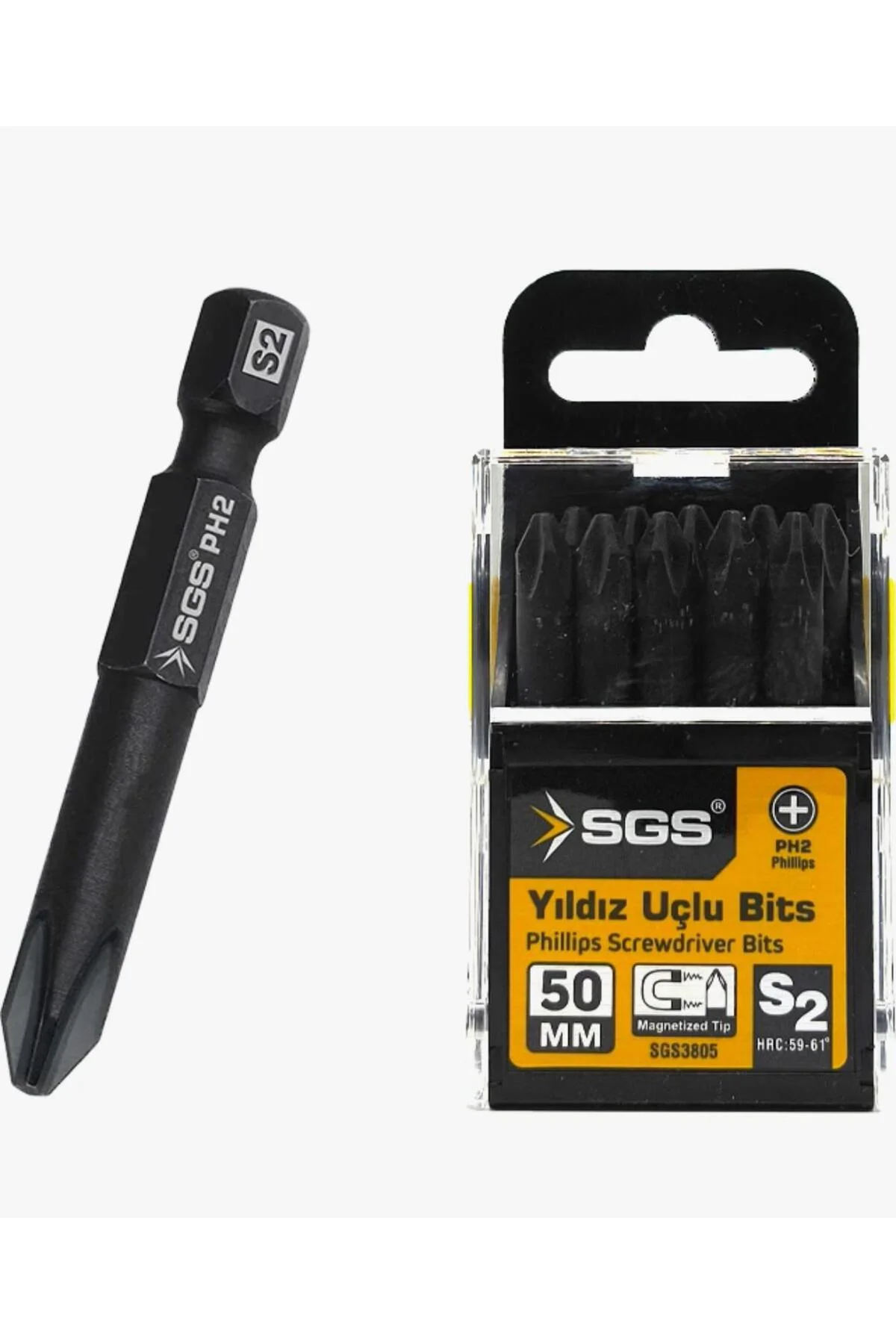 YILDIZ UÇLU BİTS S2 PH2 - 50MM (10'lu Paket)