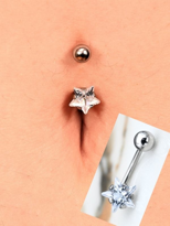 YILDIZ ZİRKON TAŞ ( 8 MM ZİRKON TAŞ) 316L CERRAHİ ÇELİK GÖBEK PİE YILDIZ ZİRKON TAŞ ( 8 MM ZİRKON TAŞ) 316L CERRAHİ ÇELİK GÖBEK PİE