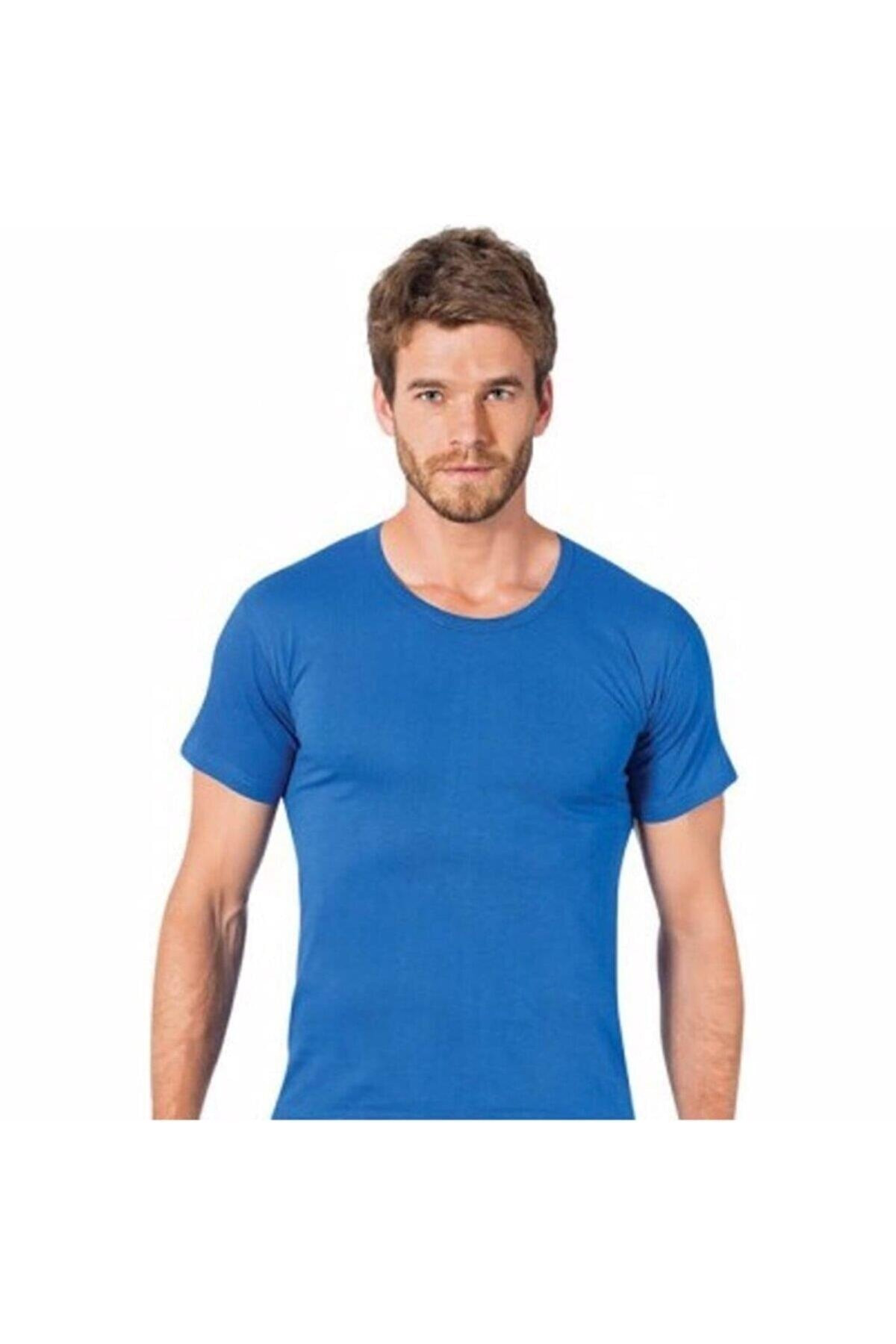 Yıldızı Erkek Renkli Penye Bisiklet Yaka Fanila Atlet 002 - 6 Ade