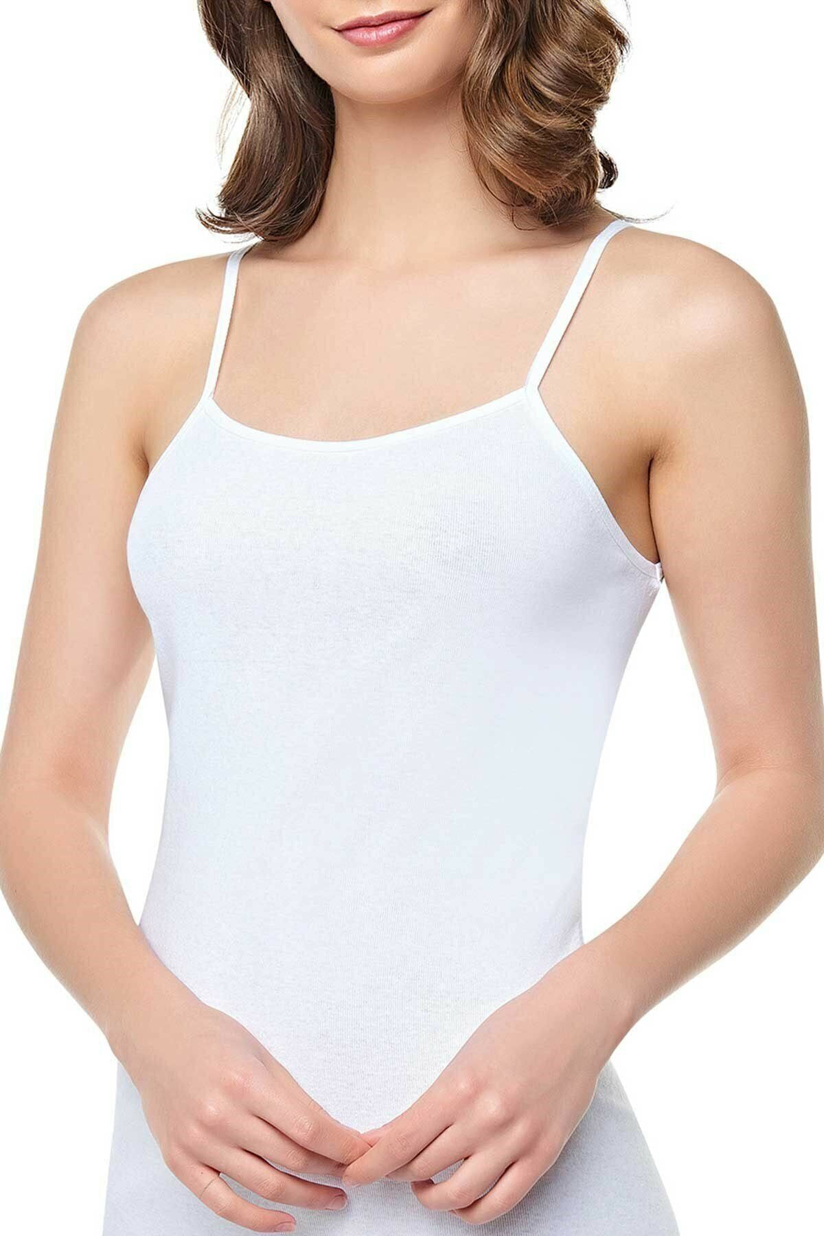 Yıldızı Kadın Ribana Ip Askı Atlet 0061 - 12 Adet