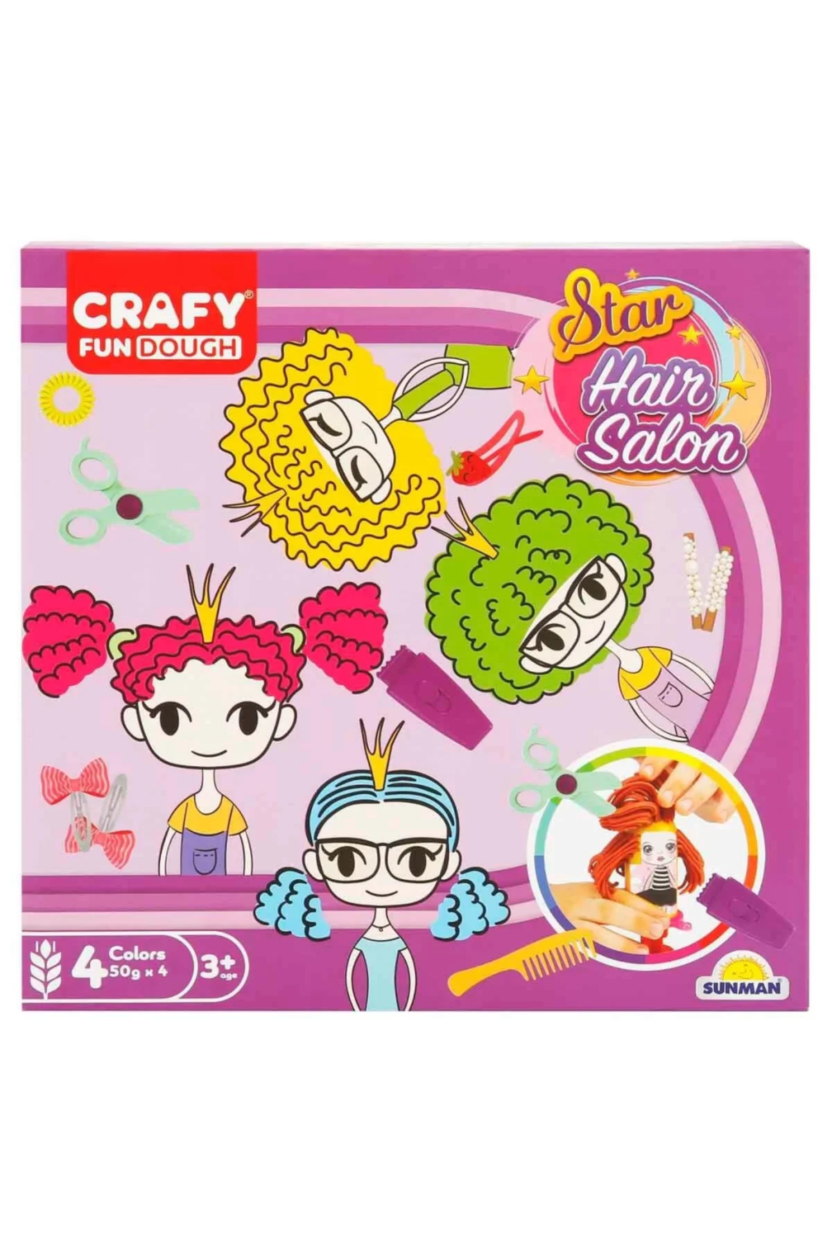 Yıldızlar Salonu Oyun Hamur Seti 200 gr 11 Parça