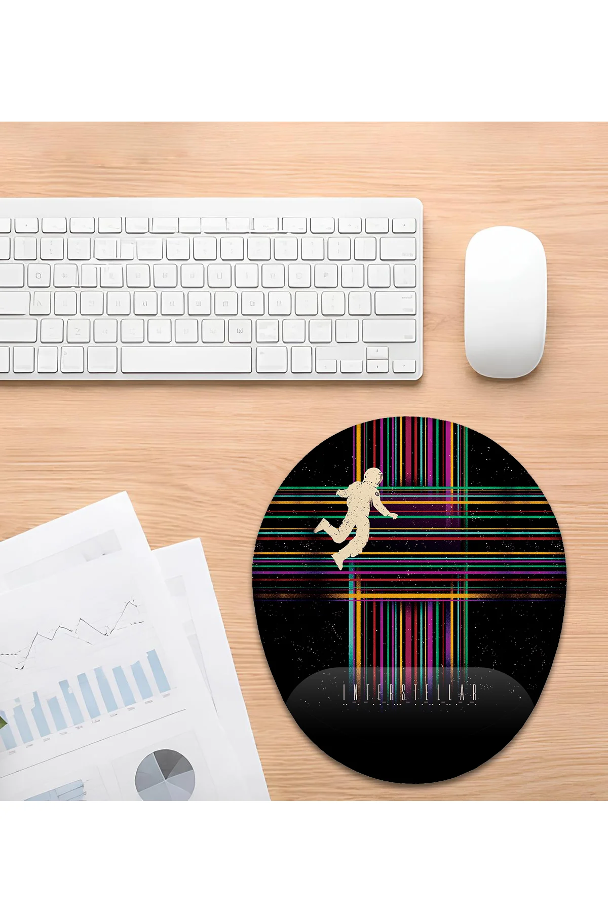Yıldızlararası interstellar Bilek Destekli Mouse Pad Ergonomik Ka