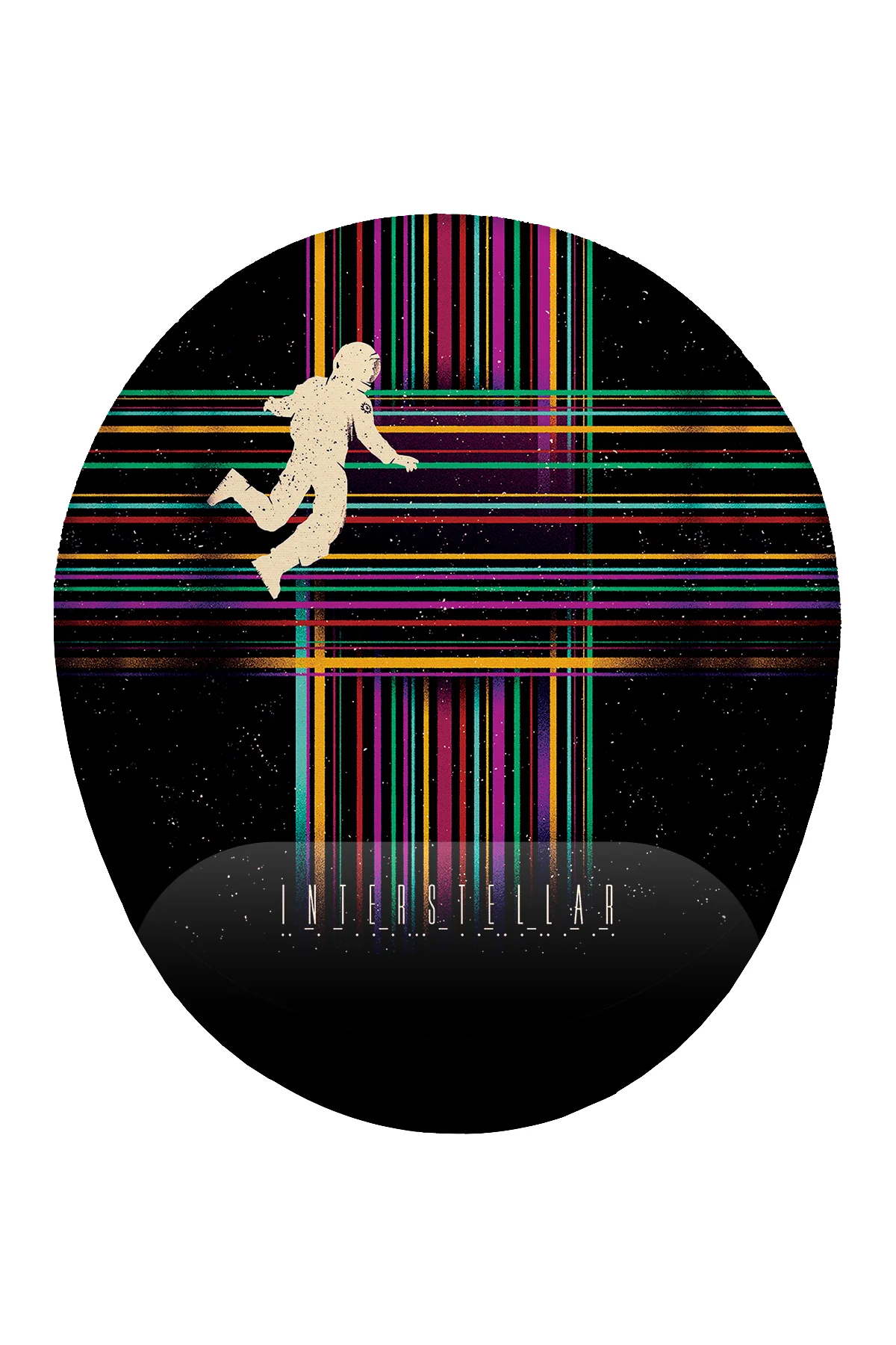 Yıldızlararası interstellar Bilek Destekli Mouse Pad Ergonomik Ka