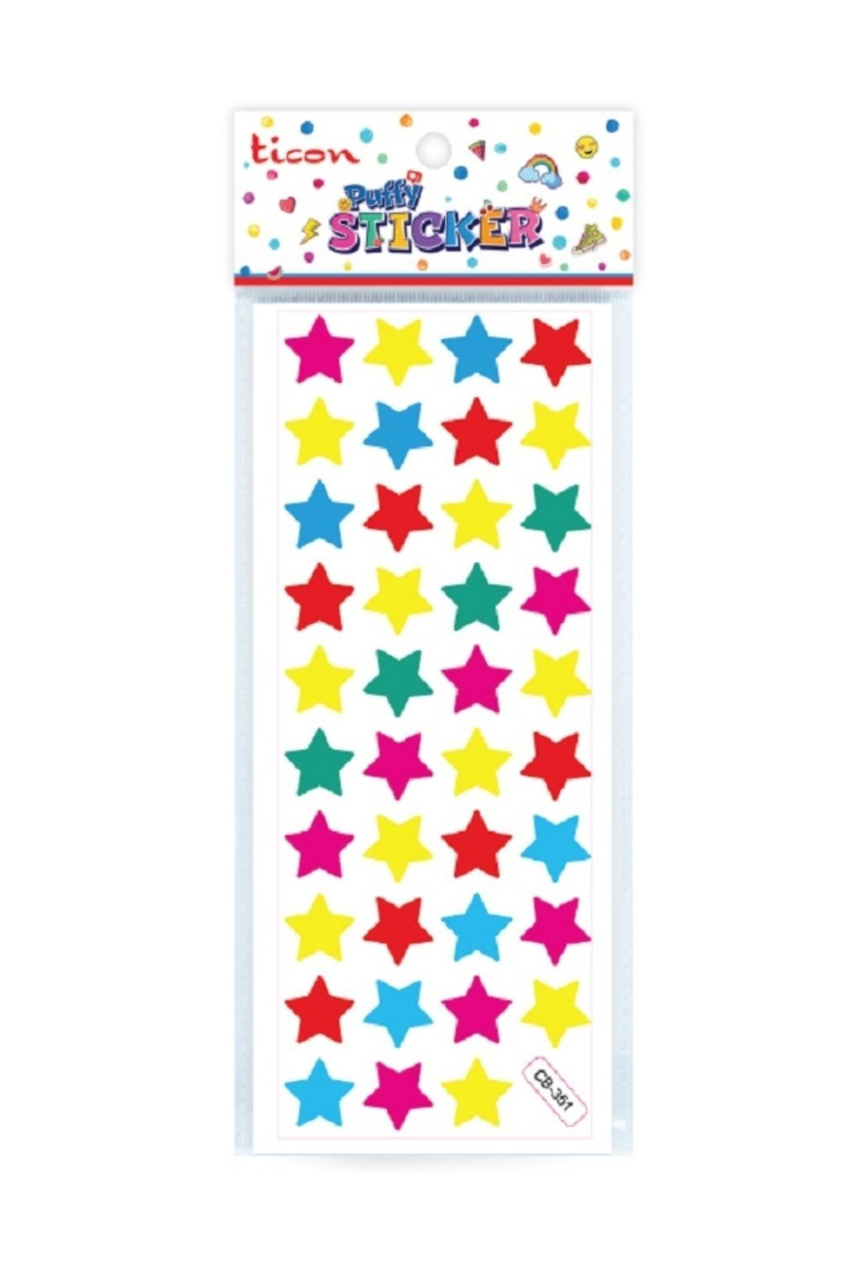 Ticon Yıldızlı 3D Sticker 348877