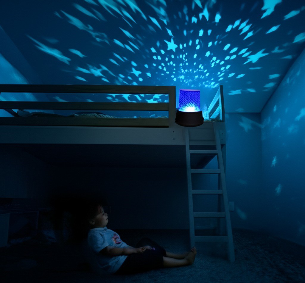 Yıldızlı Projeksiyon Gece Lambası Renk Değiştiren LED Gece Lambas