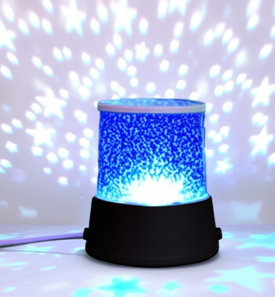 Yıldızlı Projeksiyon Gece Lambası Renk Değiştiren LED Gece Lambas