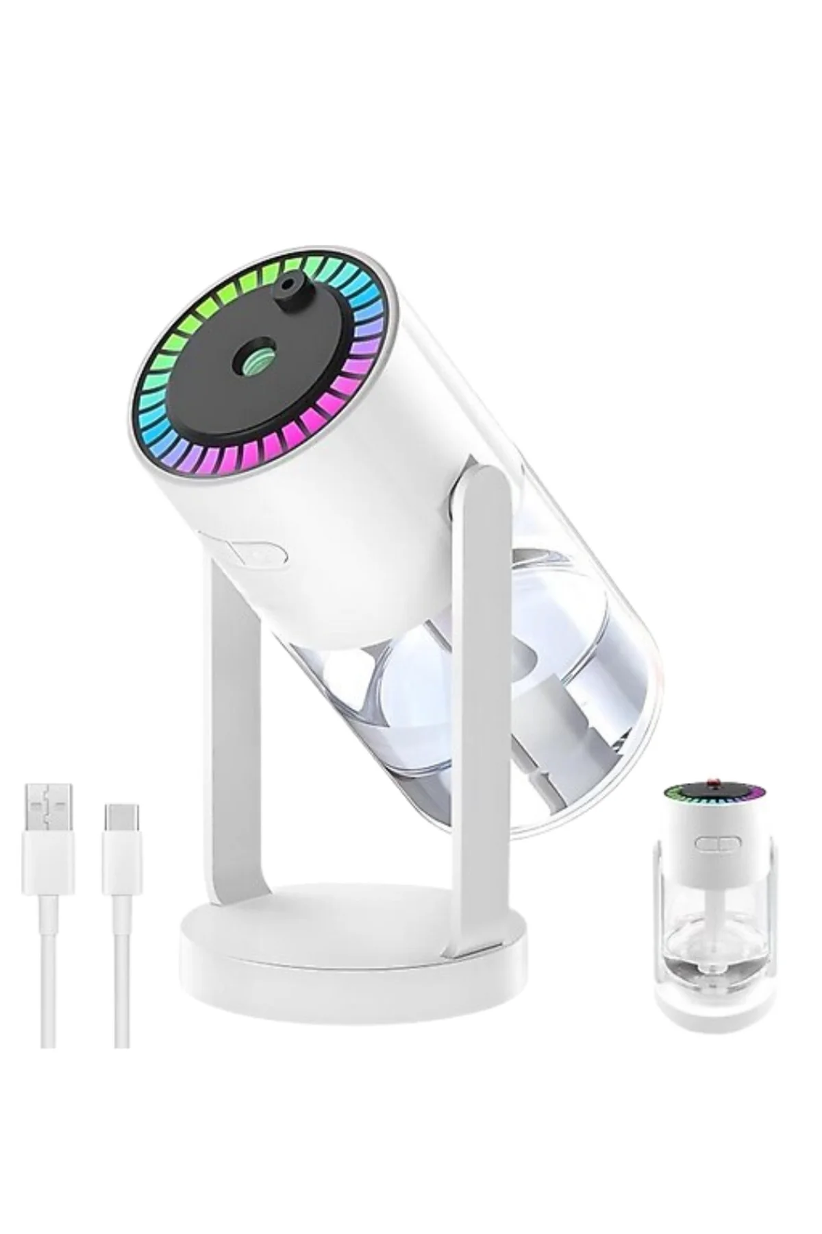 Yıldızlı Projektör Hava Nemlendirici Ultrasonik Buhar ve RGB Işık