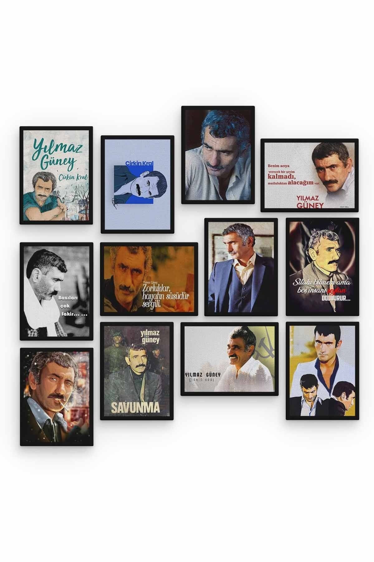 Yılmaz Güney 12 Parça Ahşap Mdf Tablo Tgtb1263