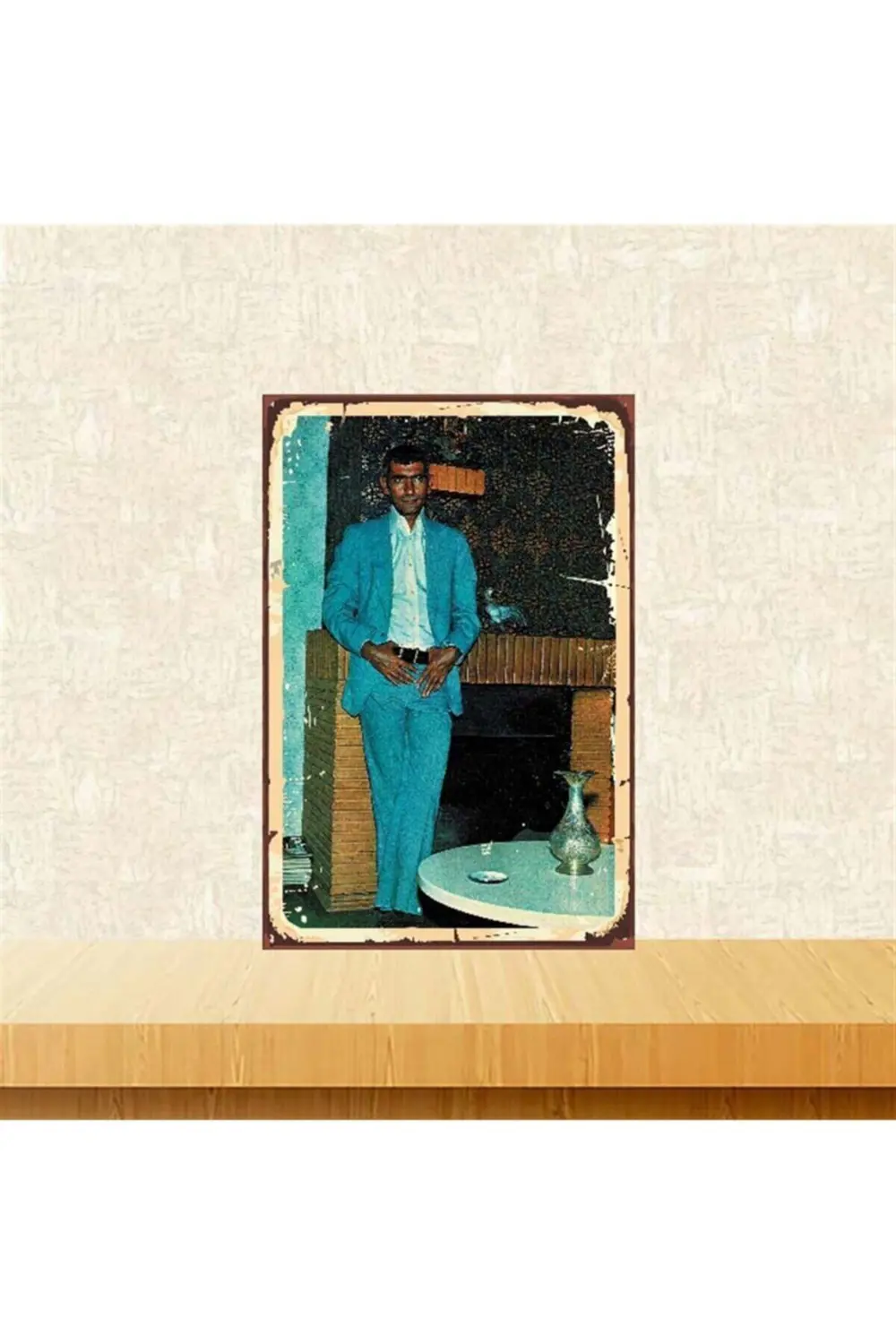 Yılmaz Güney Retro Ahşap Poster Tkfx3922
