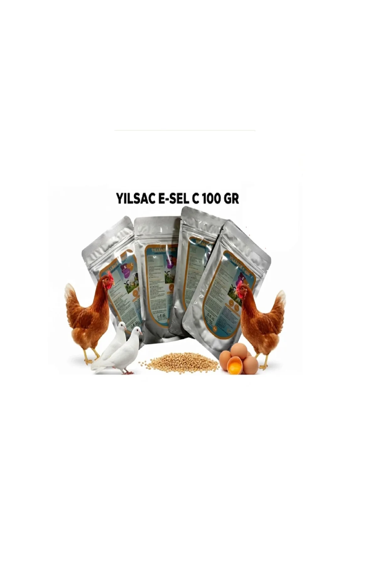 Yılsac E-Sel C 100 gr - Verim Destekleyici X 4 Adet (Civciv, Tavu Yılsac E-Sel C 100 gr - Verim Destekleyici X 4 Adet (Civciv, Tavu