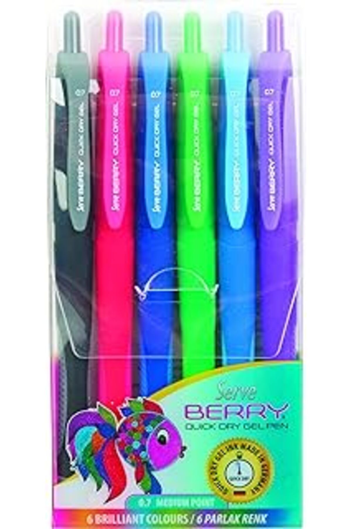 Mertonline Yiltershop Berry Jel Kalem 07Mm Karma Blister 6Li Yticretx 103018