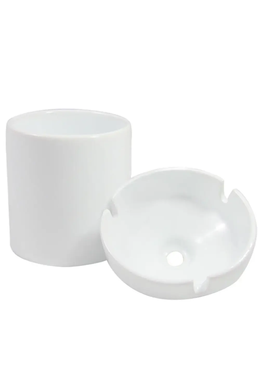 Yin Yang Denge Sembolü Baskılı Küllük Seramik Kül Tablası-17642