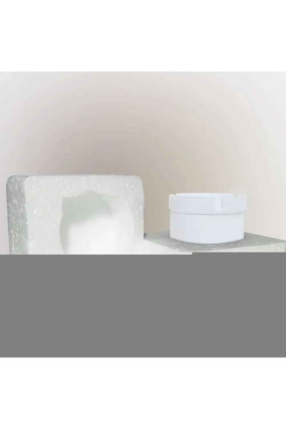 Yin Yang Denge Sembolü Baskılı Küllük Seramik Kül Tablası-17642