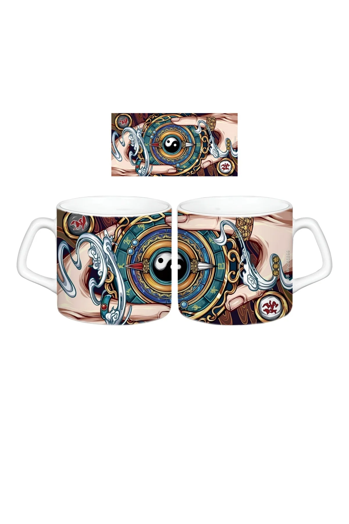 Yin Yang Kupa Bardak | Tek Adet 0556