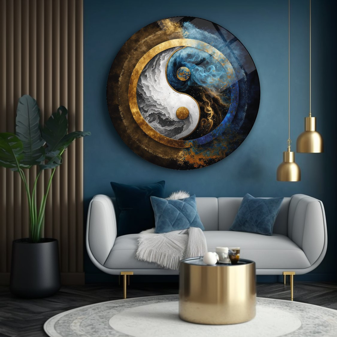 Ying Yang Yuvarlak Cam Tablo | Hediyelik, Dekoratif, Ofis, Mutfak Ying Yang Yuvarlak Cam Tablo | Hediyelik, Dekoratif, Ofis, Mutfak