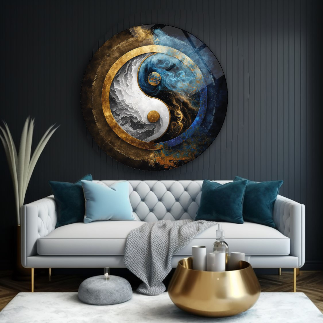 Ying Yang Yuvarlak Cam Tablo | Hediyelik, Dekoratif, Ofis, Mutfak Ying Yang Yuvarlak Cam Tablo | Hediyelik, Dekoratif, Ofis, Mutfak