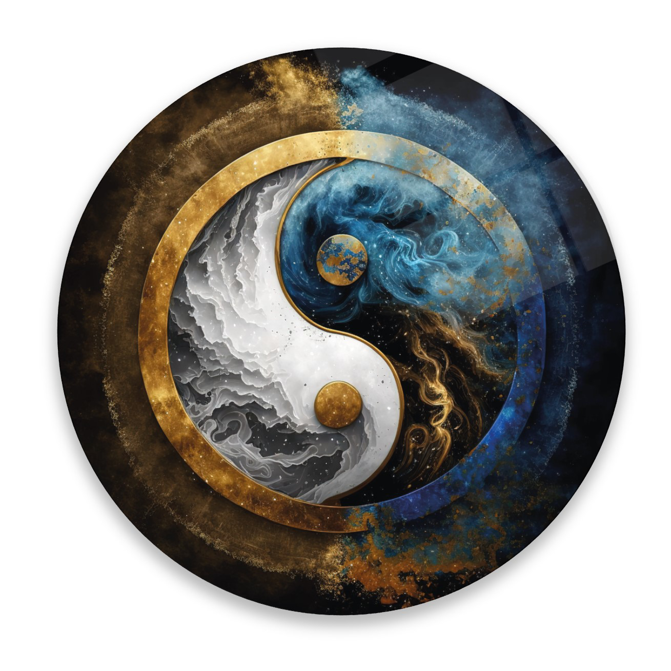 Ying Yang Yuvarlak Cam Tablo | Hediyelik, Dekoratif, Ofis, Mutfak Ying Yang Yuvarlak Cam Tablo | Hediyelik, Dekoratif, Ofis, Mutfak