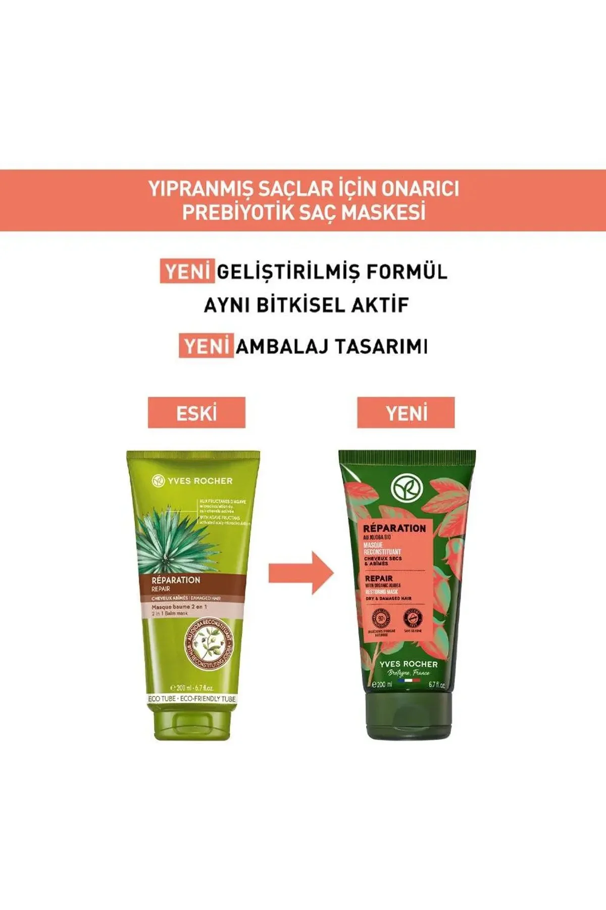 Yıpranmış Saçlar Için (reparation) Onarıcı Prebiyotik Saç Maskesi