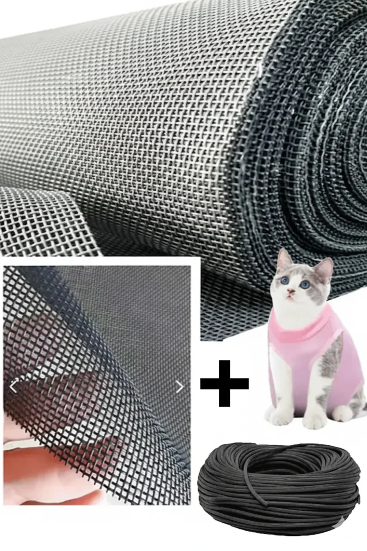 Yırtılmaz Kedi Sineklik Tülü , Evcil Hayvan Tülü, Pet Tül (80x150 Ölçülerinde)