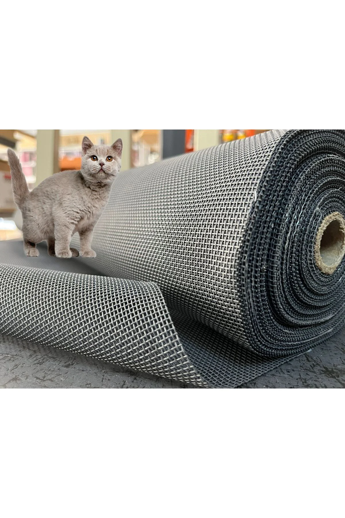 YIRTILMAZ SİNEKLİK KEDİ TELİ (PET TÜL) (EN: 160 CM - UZUNLUK: 100 CM) YIRTILMAZ SİNEKLİK KEDİ TELİ (PET TÜL) (EN: 160 CM - UZUNLUK: 100 CM)