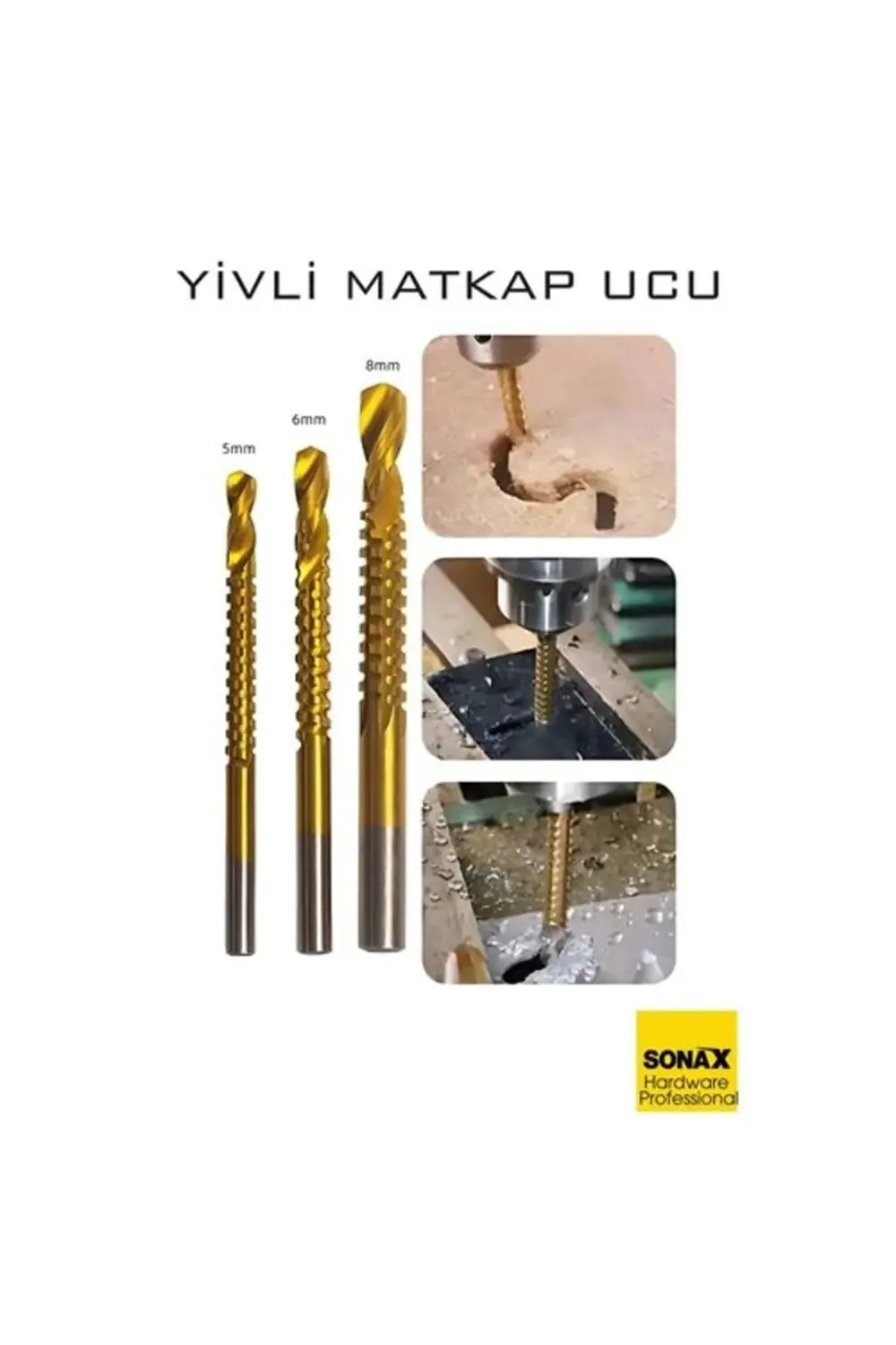 Yivli Matkap Ucu HSS Spiral Yivli Kademeli Matkap Ucu Metal Ahşap