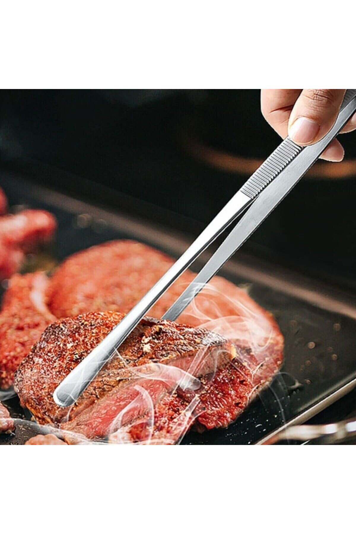 Ok Aksesuar Yiyecek Servis Maşası Air Fryer Master Chef Şef Cımbızı Et Kızart