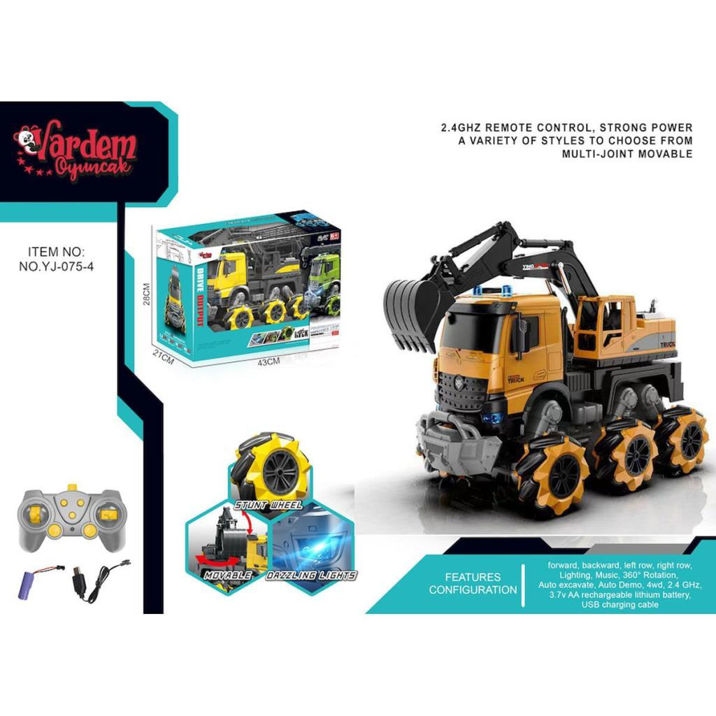 YJ-075-4 1:14 Uzaktan Kumandalı Full Fonksiyon 2.4G Kamyon Kazıcı YJ-075-4 1:14 Uzaktan Kumandalı Full Fonksiyon 2.4G Kamyon Kazıcı