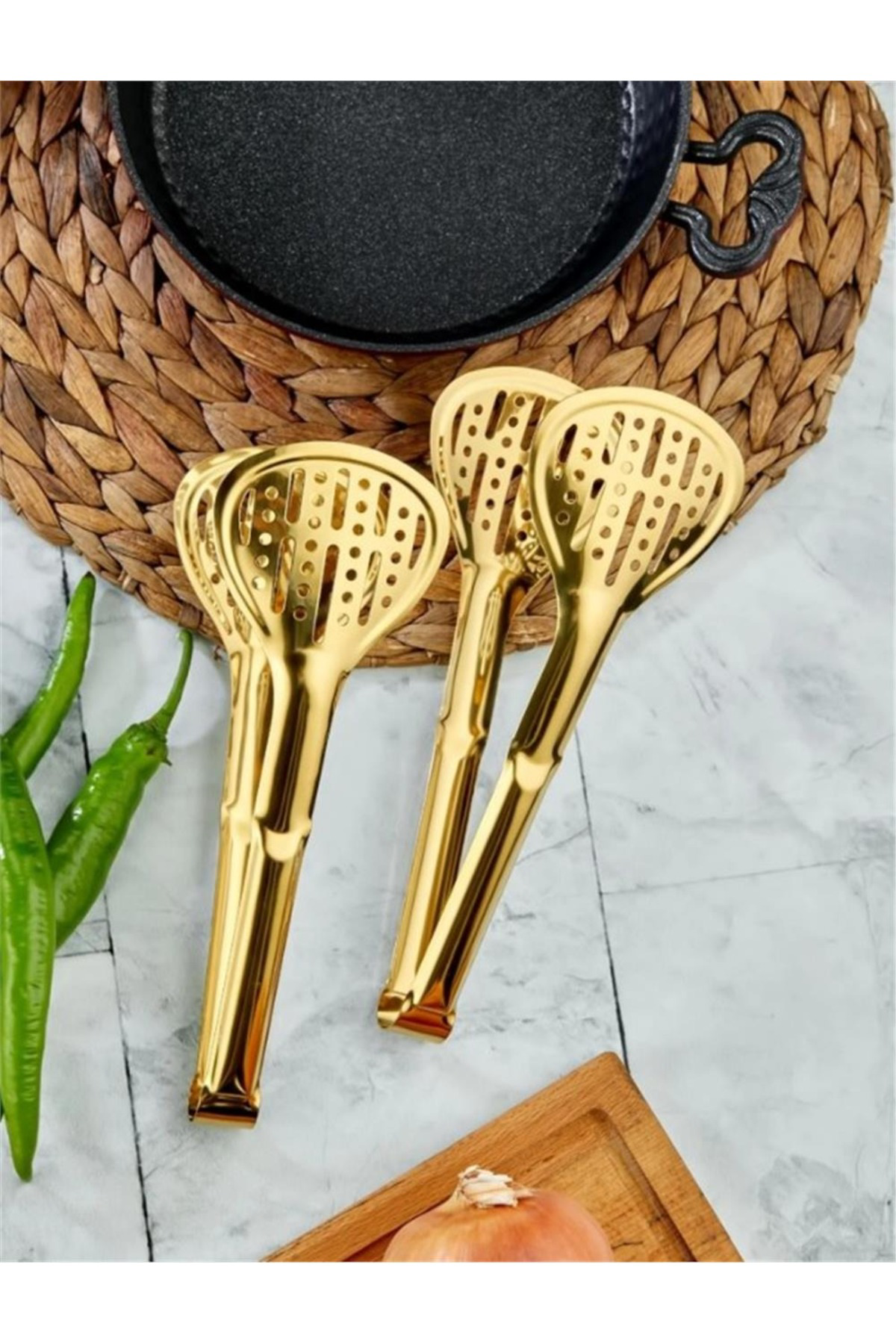 Elif Aksesuar Yk 1354 Çelik Altın Maşa