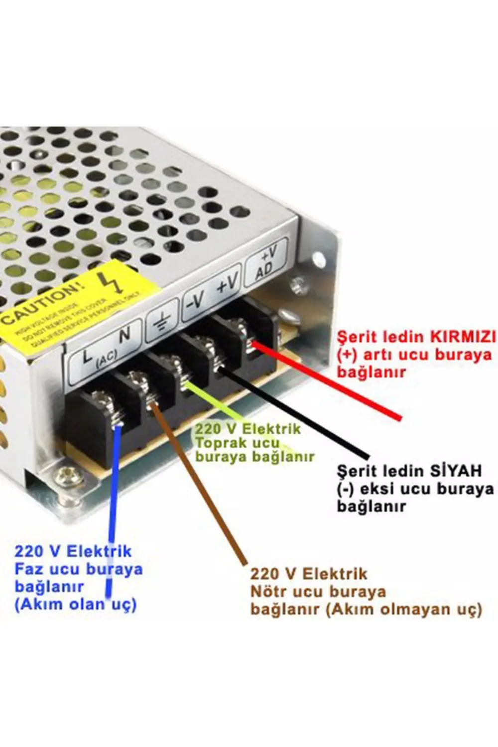 Noas Yl25 0360 Süper Slim 33A Led Trafosu 12V 360W