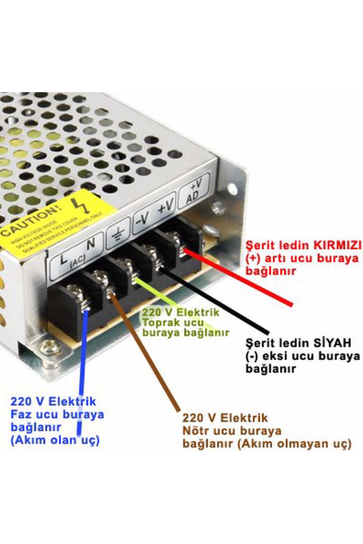 YL25 0360 Süper Slim 33A Led Trafosu 12V 360W